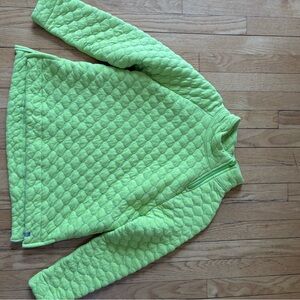 Talbots Quilted Lime Green Top - PM